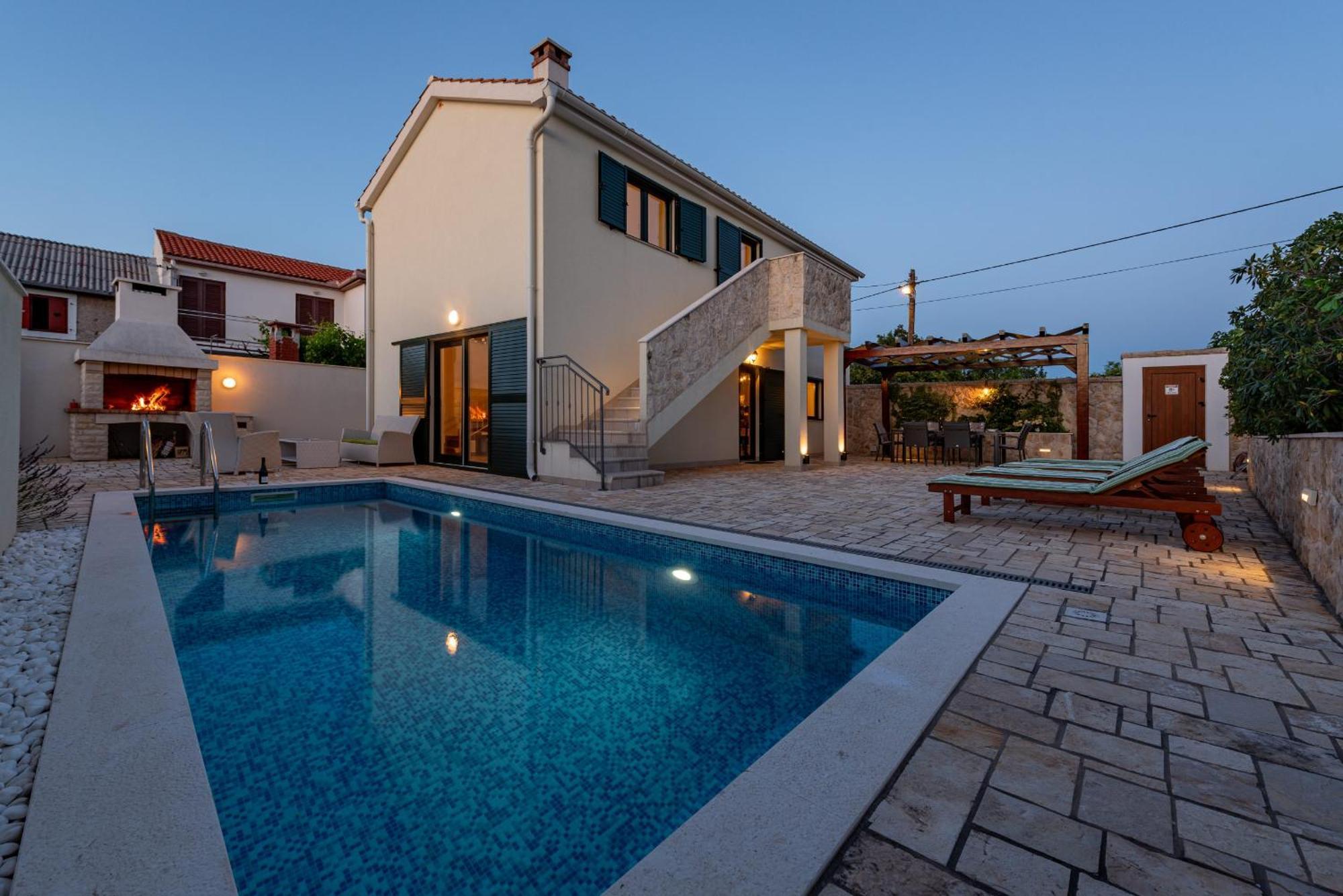 Villa Ivo Zadarvillas Виньерац Экстерьер фото