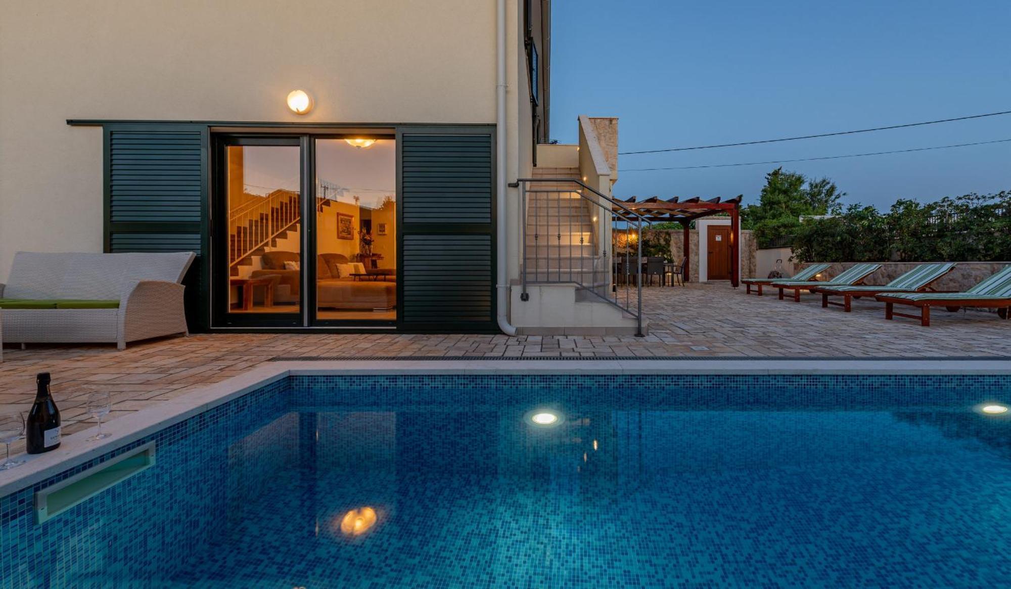 Villa Ivo Zadarvillas Виньерац Экстерьер фото